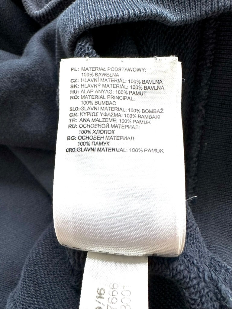 Adidas EQT Spellout Sweatshirt — Navy Blue — 10s (S)