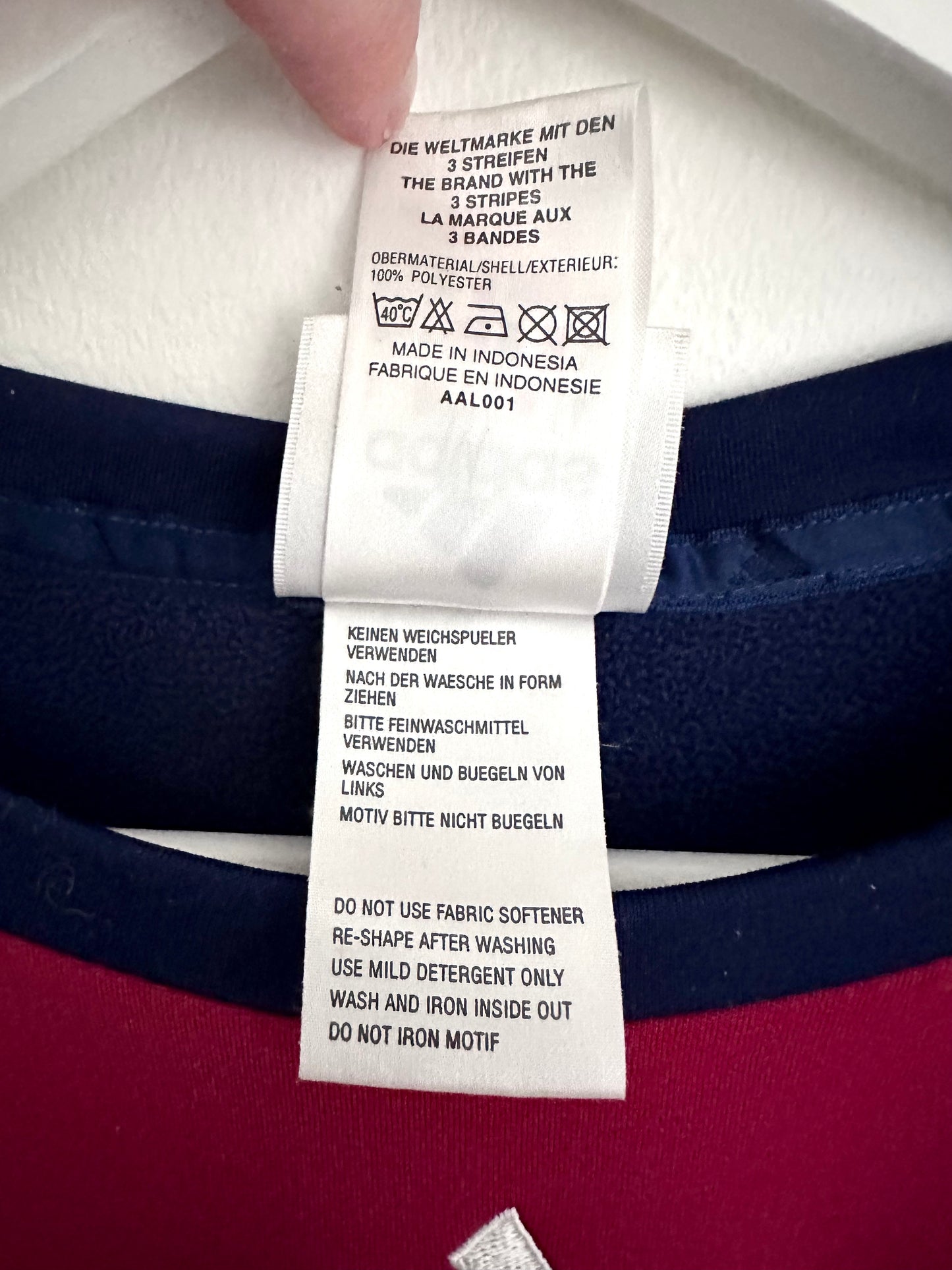 Adidas ClimaWarm Sweatshirt — 00s — Burgundy/Navy (M)