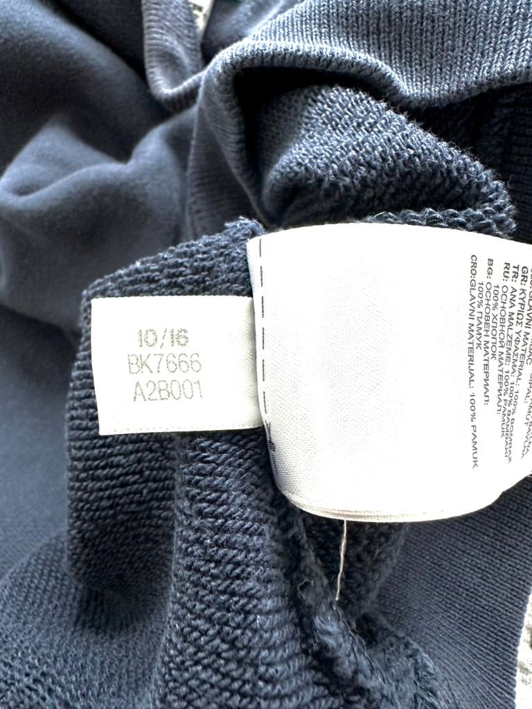 Adidas EQT Spellout Sweatshirt — Navy Blue — 10s (S)