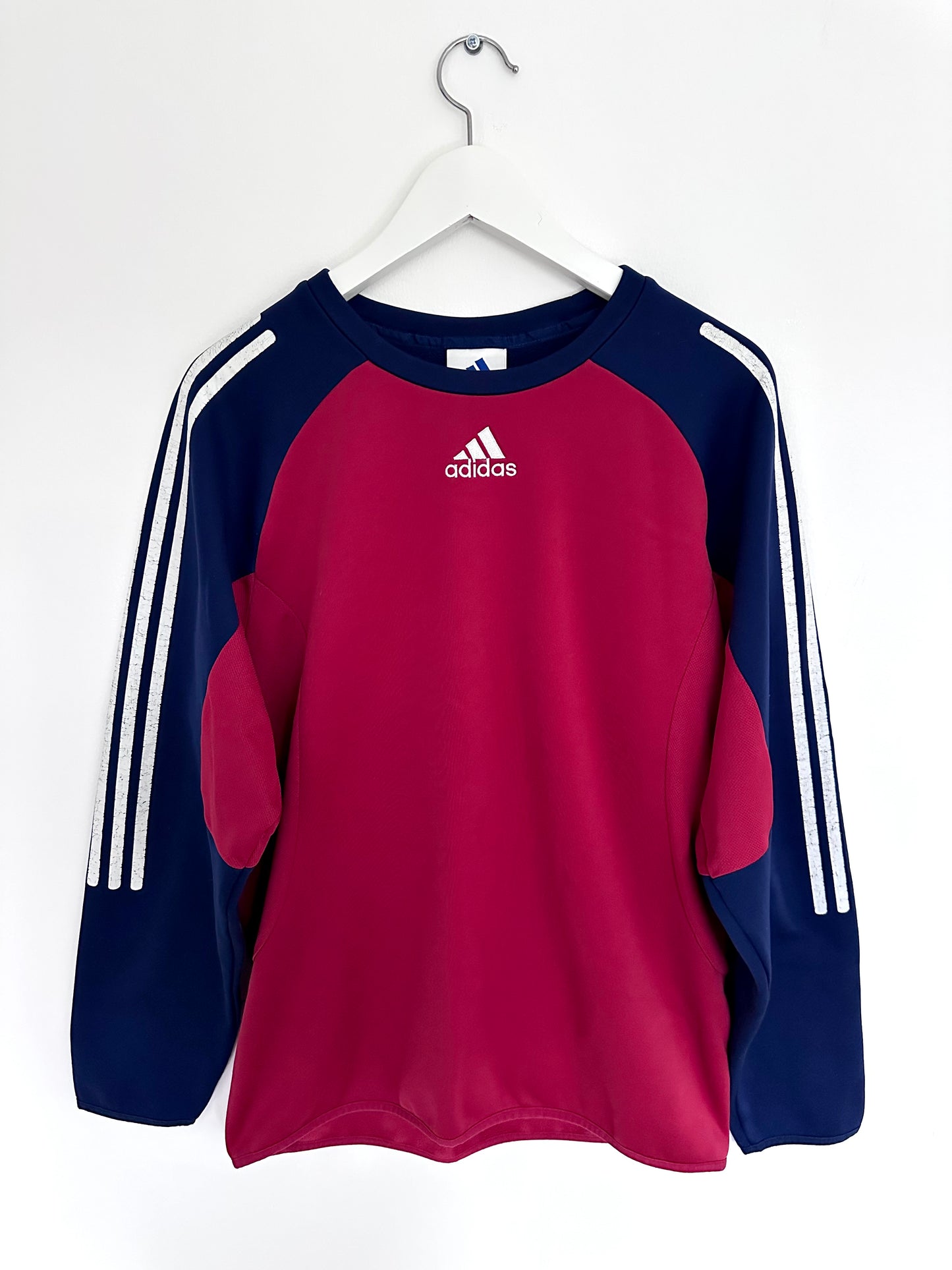 Adidas ClimaWarm Sweatshirt — 00s — Burgundy/Navy (M)