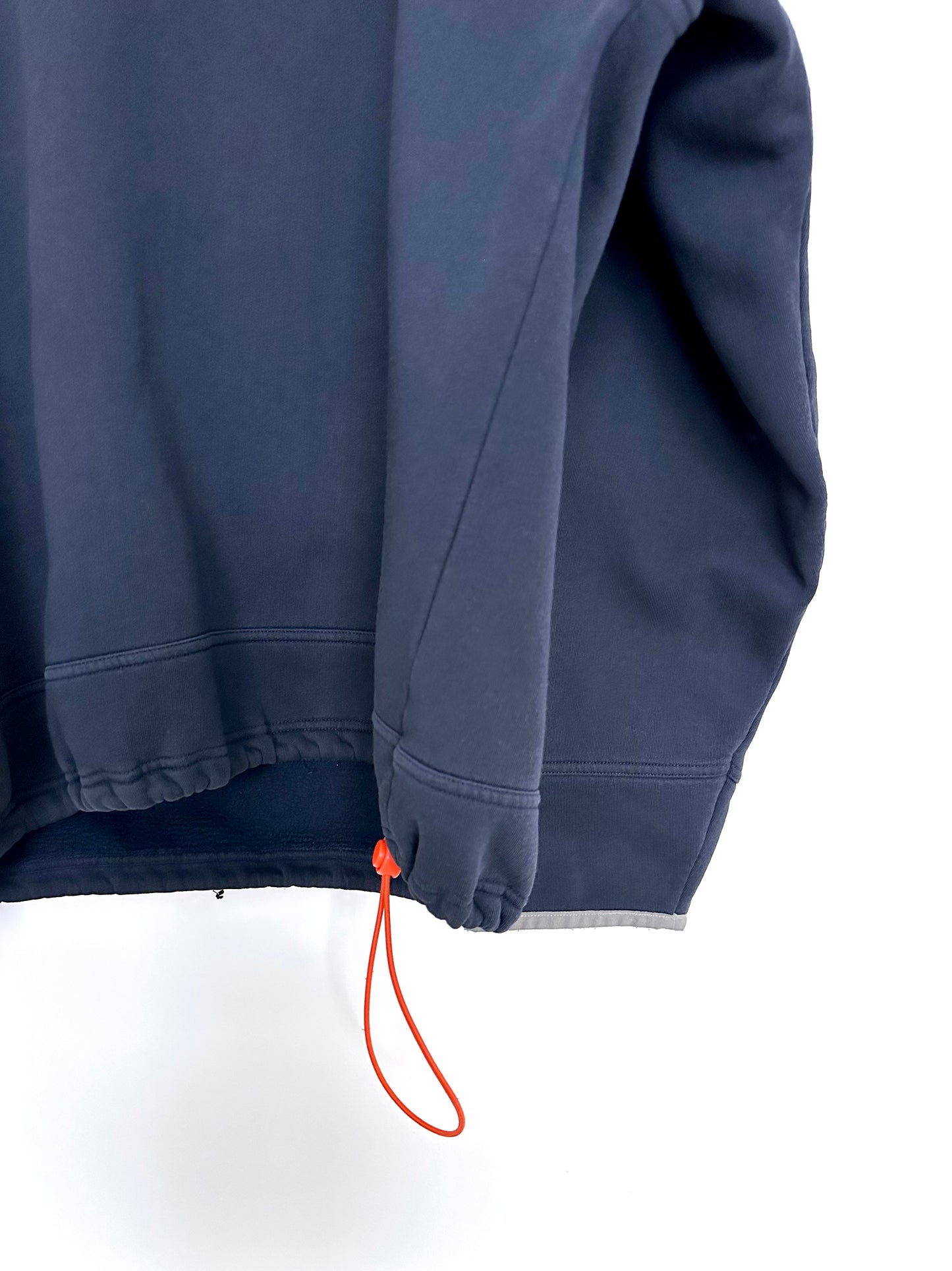 Adidas Small Logo Drawstring Hem Sweatshirt — 00s — Navy (L)