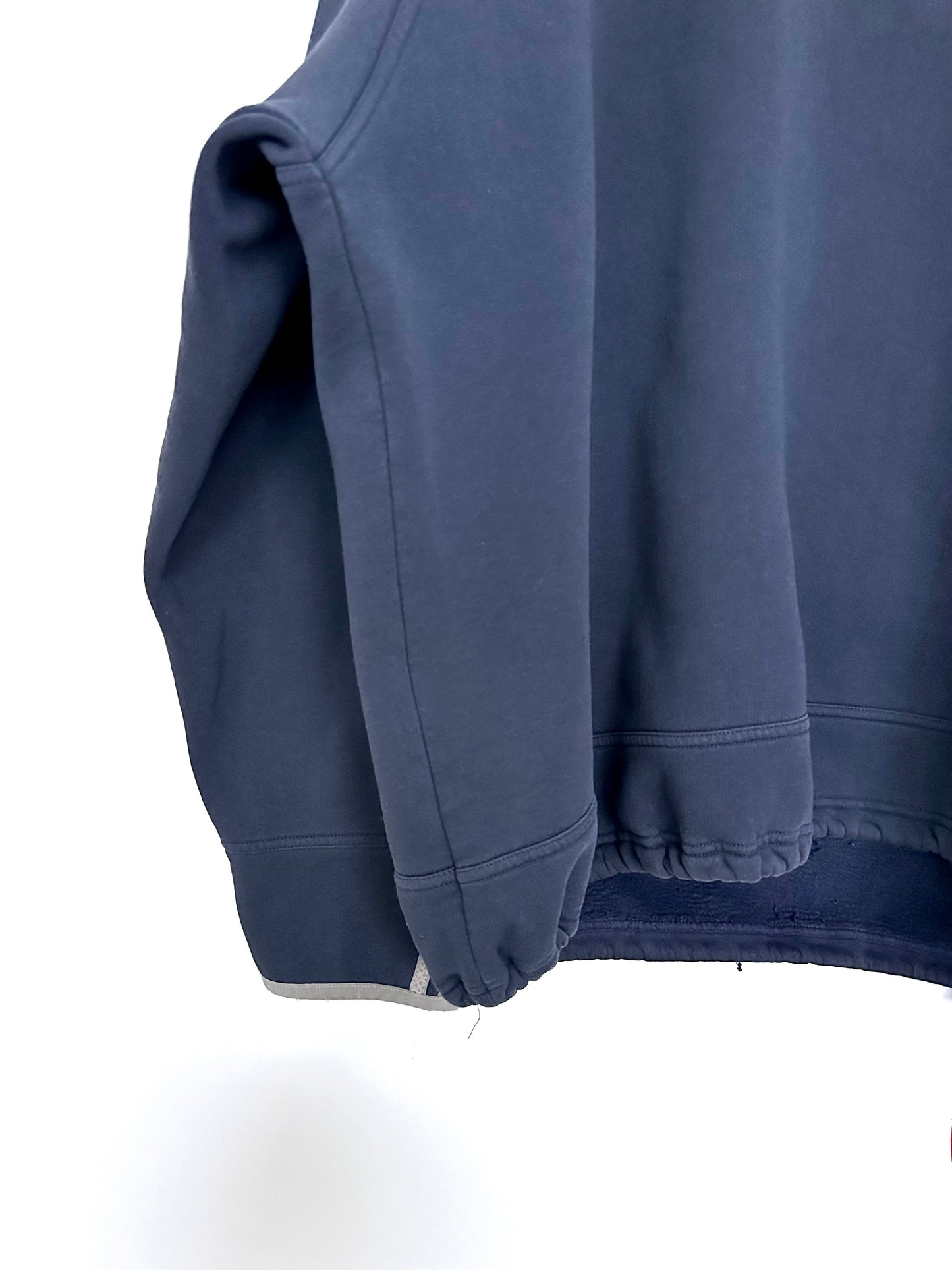 Adidas Small Logo Drawstring Hem Sweatshirt — 00s — Navy (L)