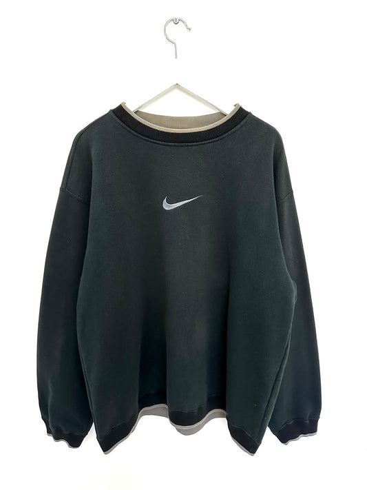 Nike Center Swoosh Sweatshirt — 00s — Navy (XL)
