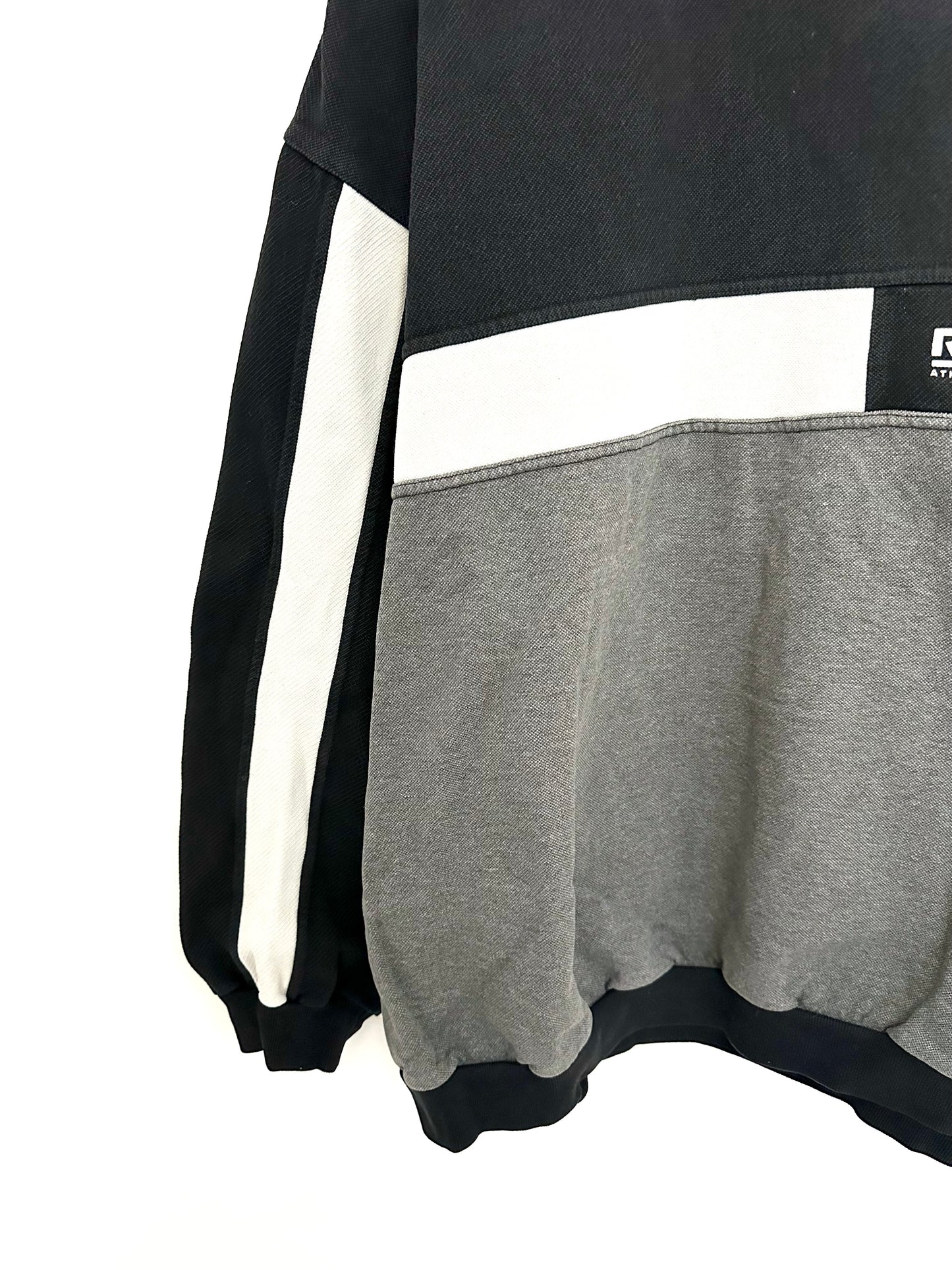 Reebok Colorblock Sweatshirt — 00s — Grey/Black (M)
