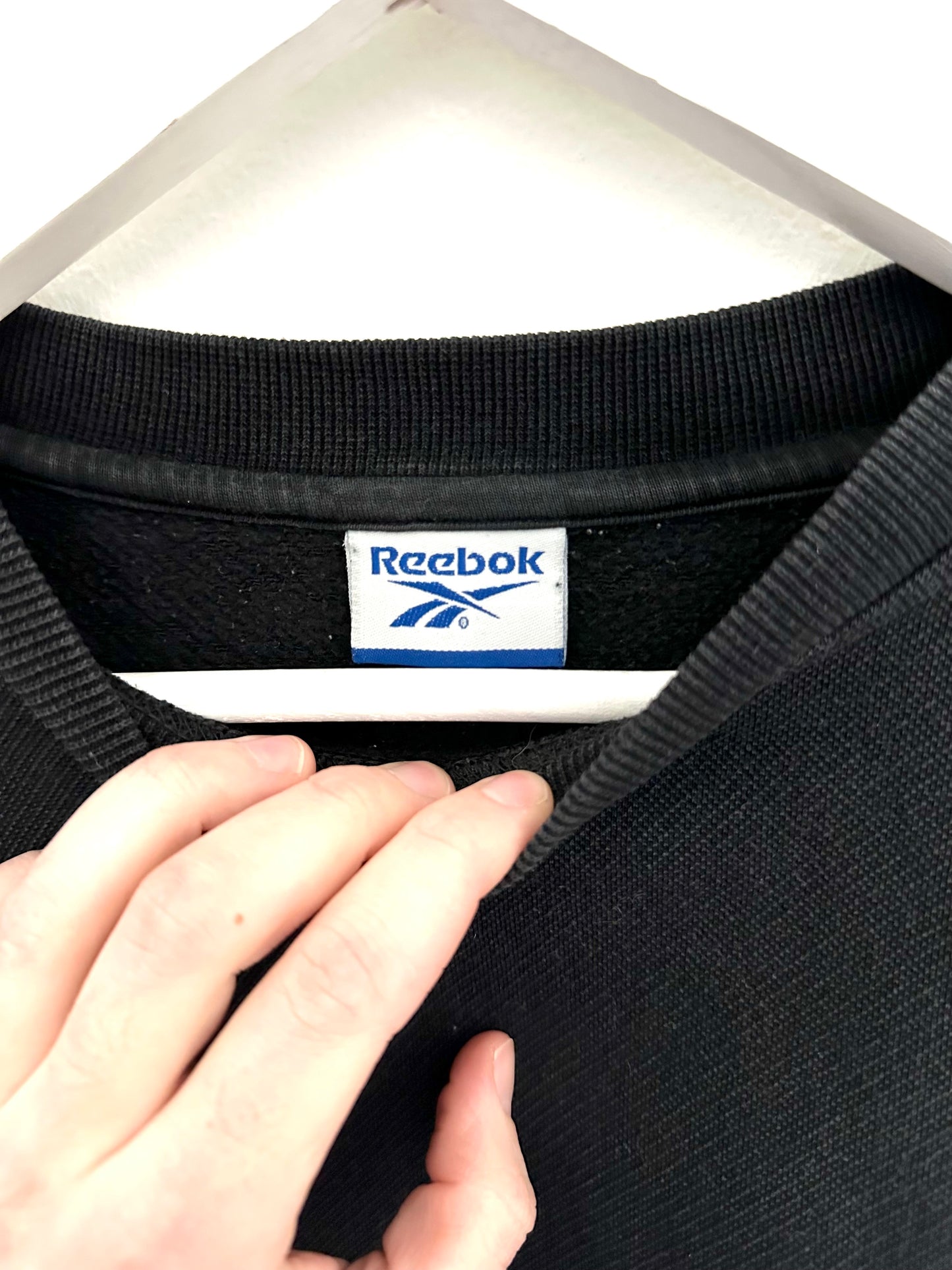 Reebok Colorblock Sweatshirt — 00s — Grey/Black (M)