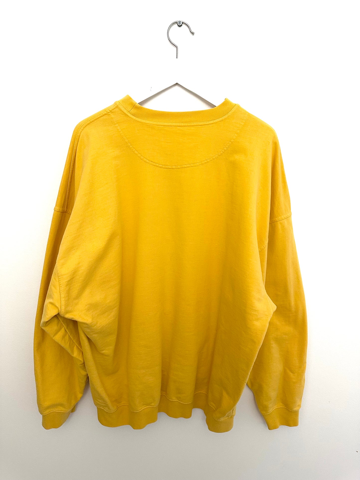 H2O Big Spellout Logo Sweatshirt — Yellow — 80s (XL)