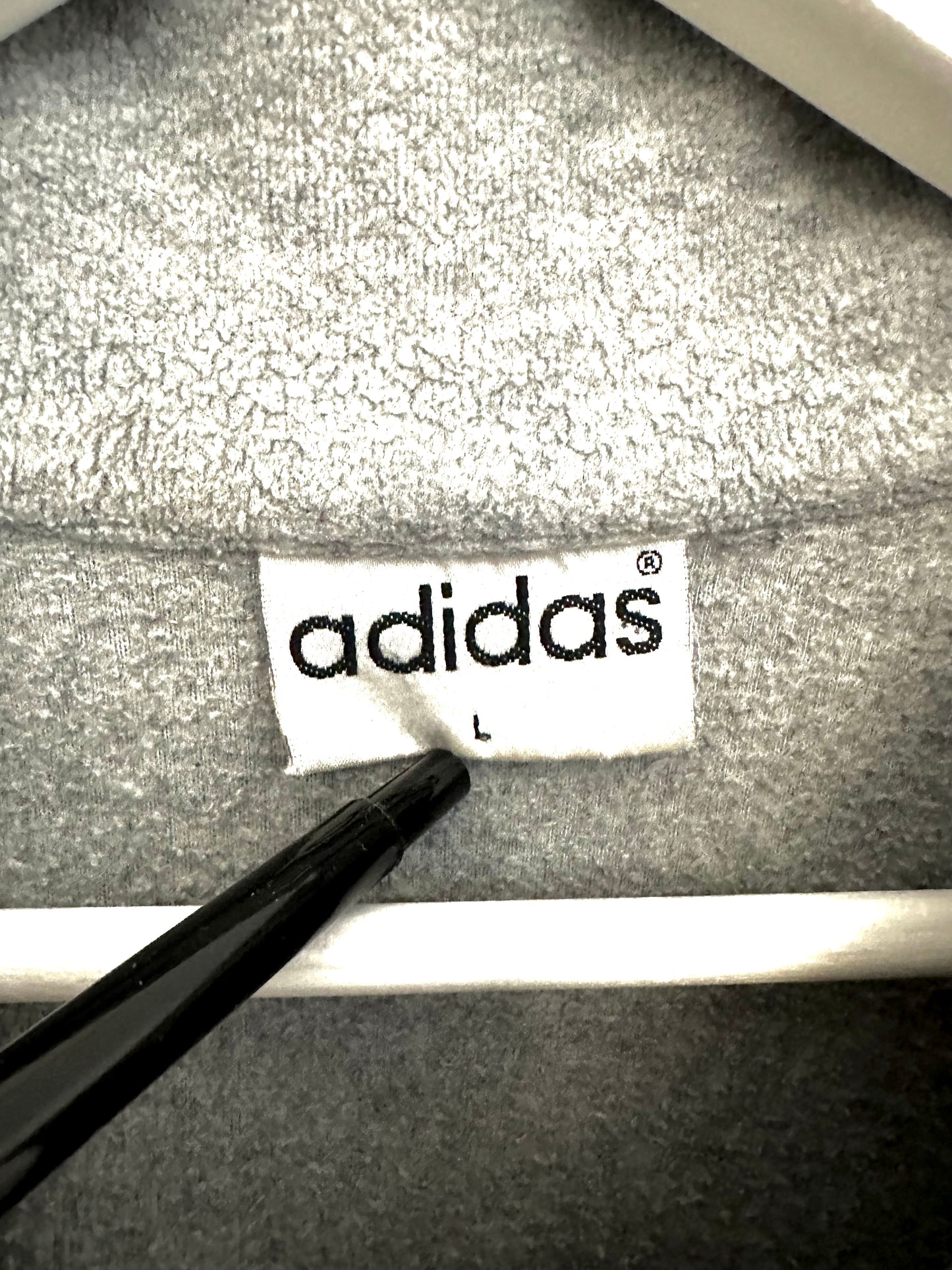 Adidas Fleece Sweatshirt — Grey — 00s (L)